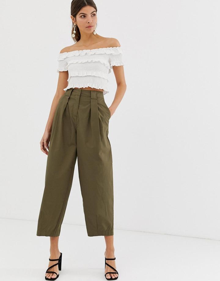 Y.a.s Utility Crop Cargo Pants - Cream