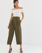 Y.a.s Utility Crop Cargo Pants - Cream