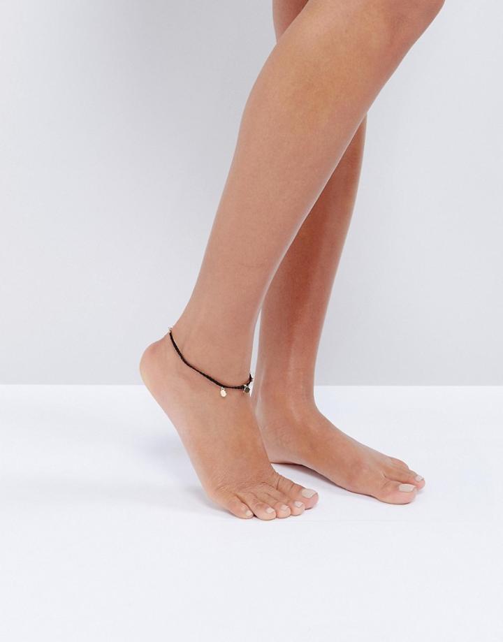 Asos Eye Cord Anklet - Gold