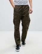 Carhartt Wip Camper Cargo Joggers In Camo - Green