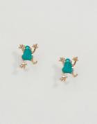 Asos Frog Stud Earrings - Gold