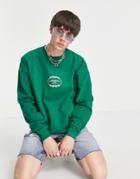 Good For Nothing Oversized Sweatshirt In Forest Green - Part Of A Set