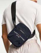 Tommy Hilfiger Flight Bag With Established Logo In Navy
