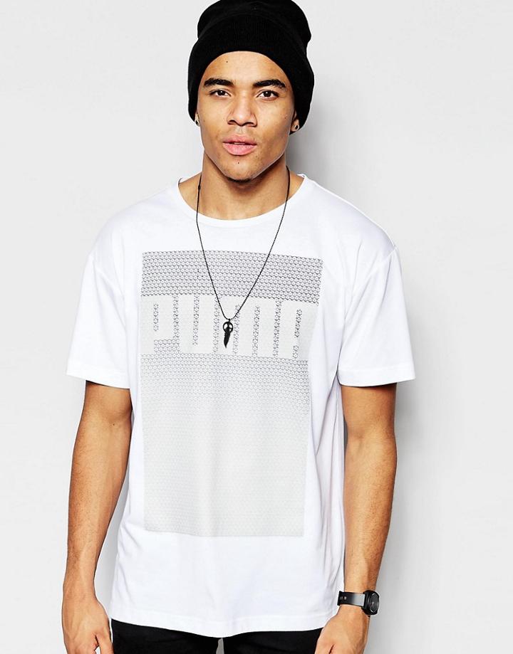 Puma Evolution Longline T-shirt - White