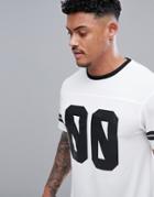 New Look Sport American Soccer T-shirt In White - White