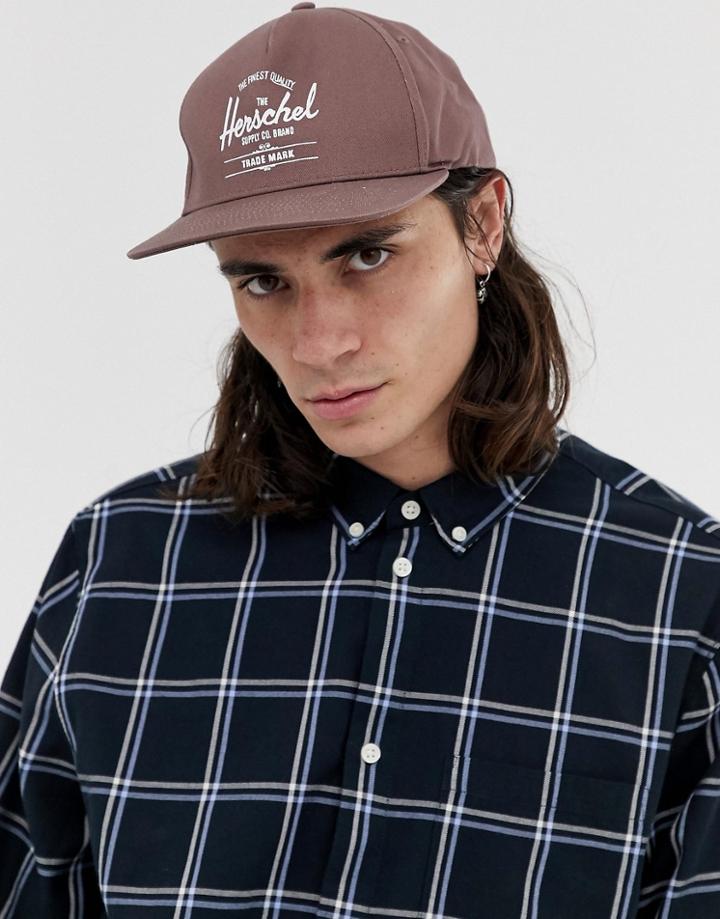 Herschel Supply Co Whaler Snapback Cap In Brown - Brown