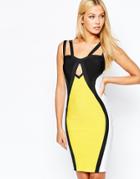 Wow Couture Illusion Panel Bandage Dress