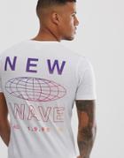 Jack & Jones Core T-shirt With Back Print In White - White