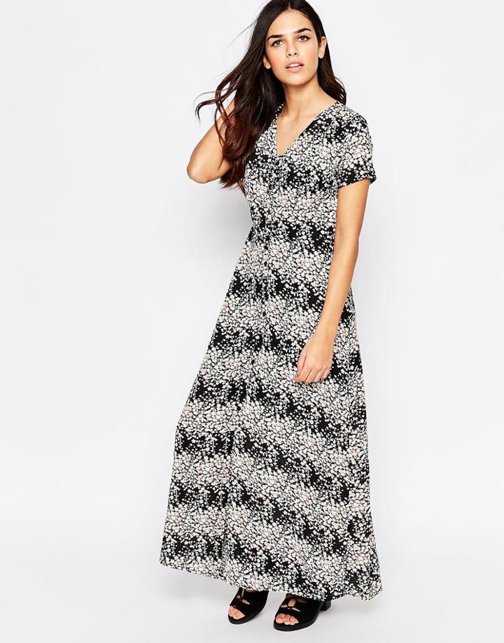 Poppy Lux Vanessa Maxi Dress In Floral Print