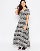 Poppy Lux Vanessa Maxi Dress In Floral Print