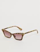 Dusk To Dawn Maneater Square Sunglasses In Leopard