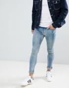 New Look Super Skinny Jeans In Blue Wash - Blue