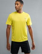 The North Face Mountain Athletics Reaxion Amp Running T-shirt In Yellow Marl - Yellow