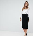 Asos Design Tall Jersey Pencil Skirt - Black
