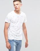 Jack & Jones Short T-shirt With Bird Print - White