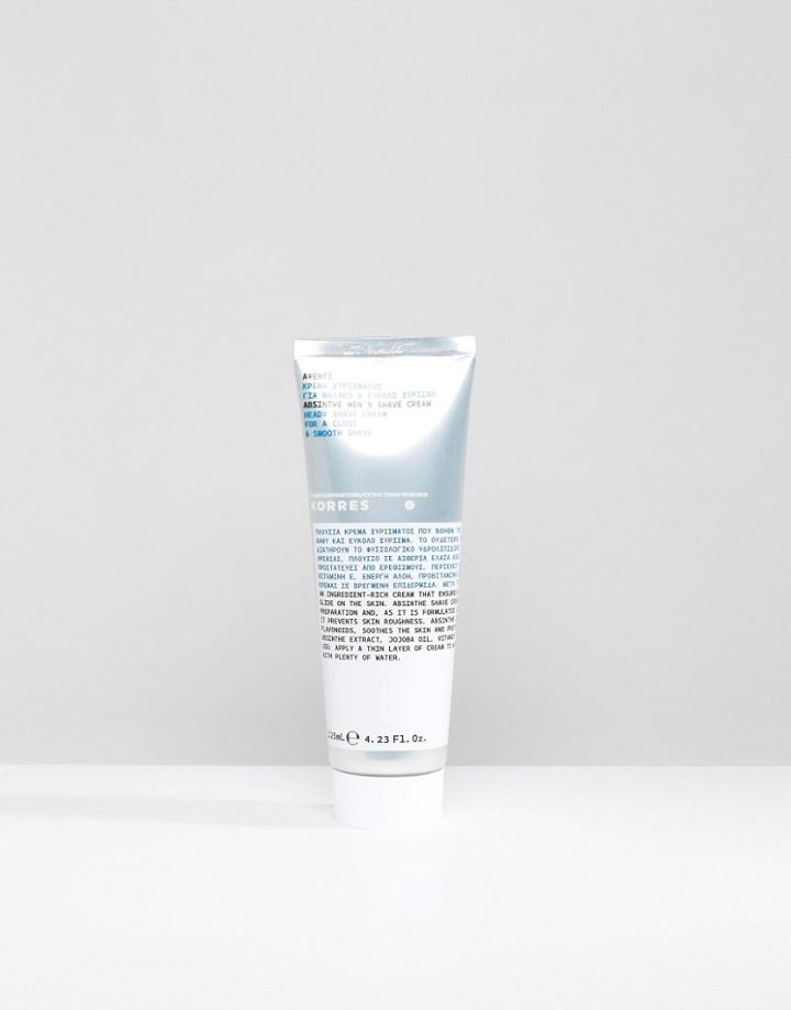 Korres Absinthe Shave Cream 125ml - Multi