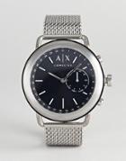 Armani Exchnage Connected Axt1020 Mesh Hybrid Smart Watch In Silver 46mm - Silver