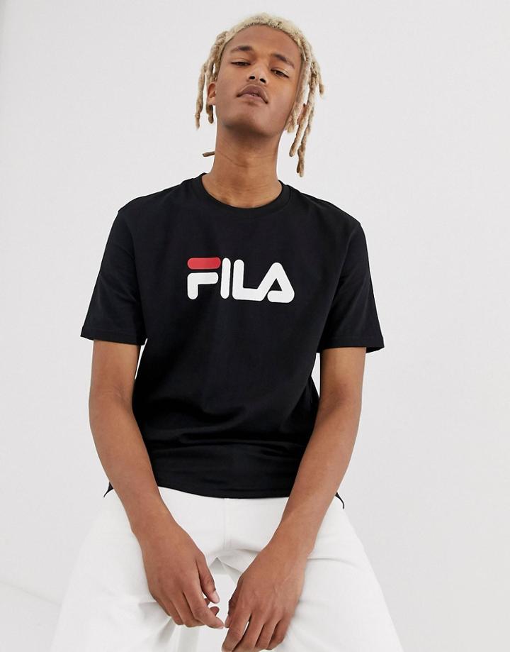 Fila Eagle T-shirt With Large Logo In Black - Black