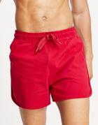 Asos Design Lounge Running Shorts In Bright Red