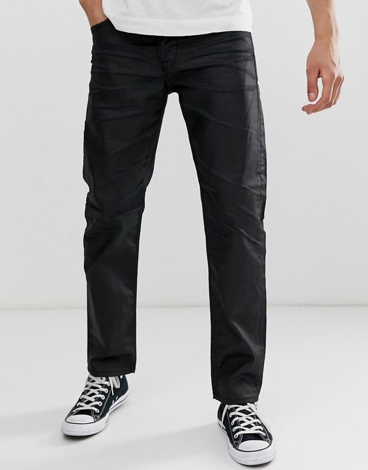 Jack And Jones Regular Coated Denim Jeans - Blue