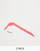 Revolution Hair 2pk Microfibre Hair Wrap White/coral-no Color
