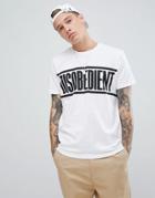 Brooklyn Supply Co T-shirt With Disobedient Print In White - White