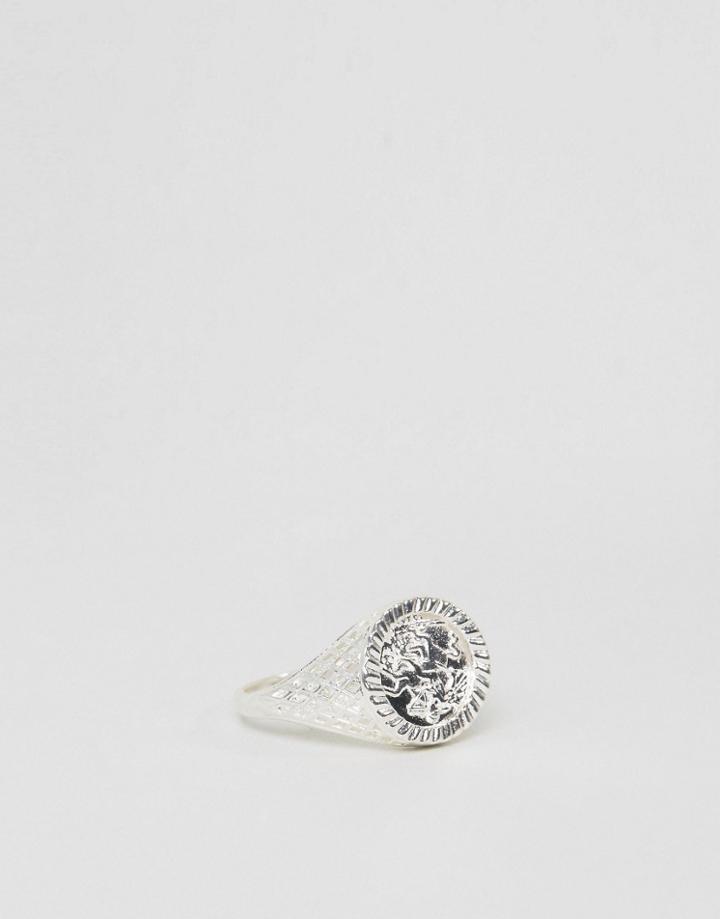 Chained & Able Pinky Sovereign Ring In Silver - Silver