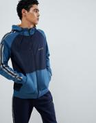 Nicce Bronco Hoodie With Side Stripes In Blue - Blue