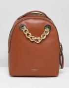 Fiorelli Anouk Mini Backpack In Tan With Chain Detail - Tan