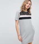 Maison Scotch Exclusive Sweat Dress With Inserted Mesh