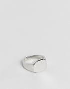 Designb Signet Ring In Silver - Silver