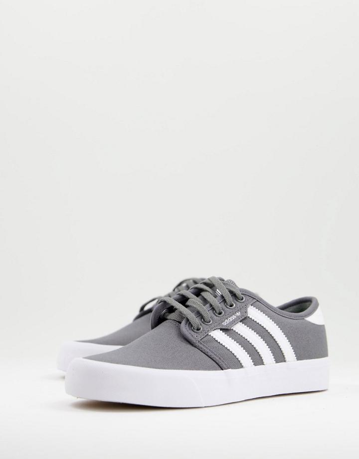 Adidas Originals Sleely Sneakers In Gray And White-grey