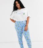 Asos Design Curve Ginfluencer Tee & Legging Pyjama Set