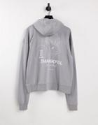 Night Addict Union Hoodie In Gray