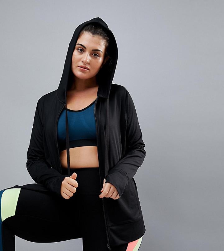 Nola Jacquard Hooded Jacket In Black - Black