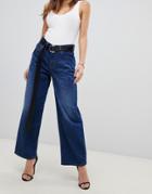 Diesel Widee High Waisted Wide Leg Jean - Blue