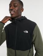 The North Face Tka Glacier Full Zip Hoodie In Green