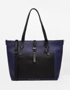 Fiorelli Austyn East West Tote With Front Pocket - Navy Black Mix