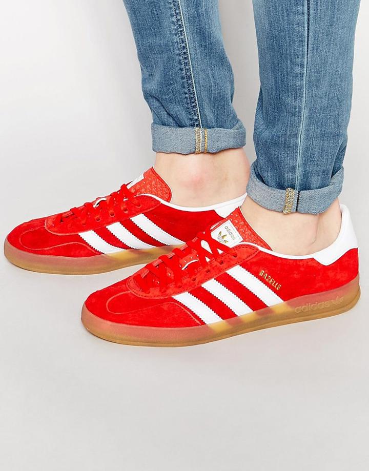 Adidas Originals Gazelle Indoor Sneakers S75379 - Red