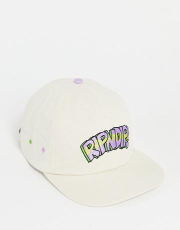 Ripndip Topanga Bandit Embroidered Strapback Cap In Beige-neutral