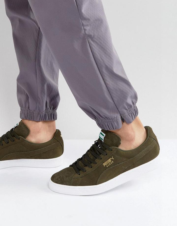 Puma Suede Classic Sneakers In Green 35656865 - Green