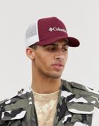 Columbia Csc Trucker Hat In Red - Brown