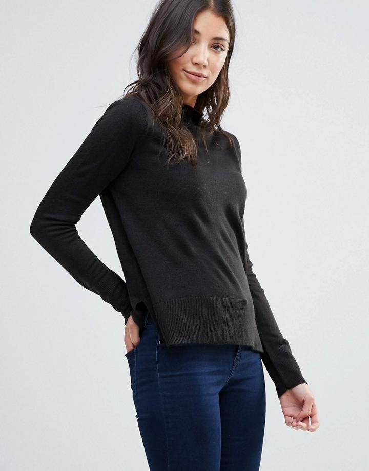 Jdy Bellamy Turtle Neck Knit Jumper - Black