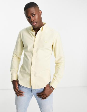 Levi's Battery Small Batwing Logo Slim Fit Shirt In Dusky Citron-yellow