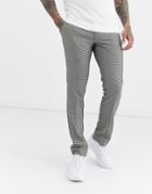 Farah Elm Puppytooth Pants In Black