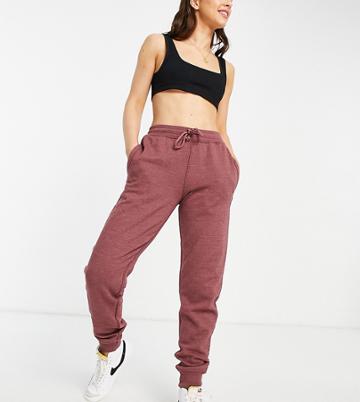 Russell Athletic Brushed Fleece Sweatpants In Burgundy Vintage Wash-red
