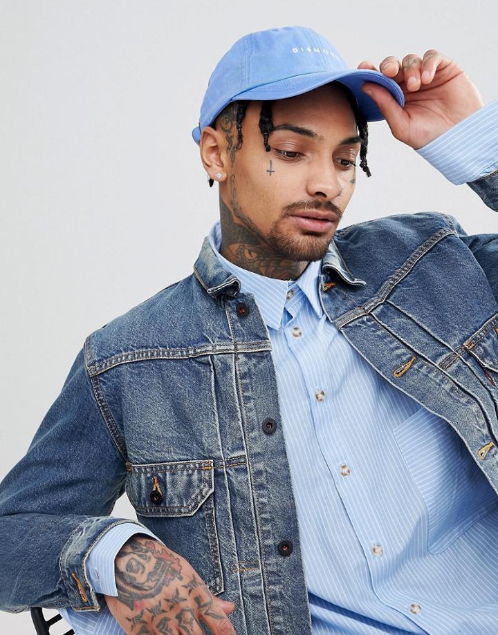 Diamond Supply Marquise Sports Baseball Cap - Blue
