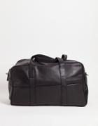 Bolongaro Trevor Leather Holdall In Black