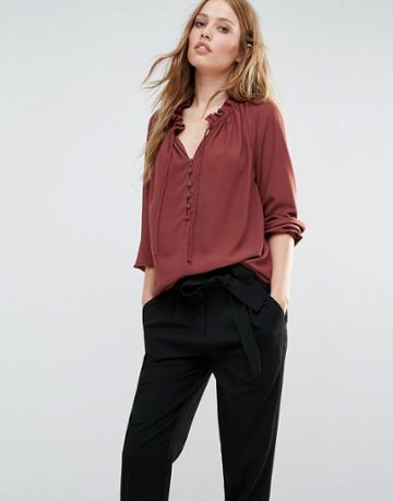 Y.a.s Osha Long Sleeve Top - Andorra