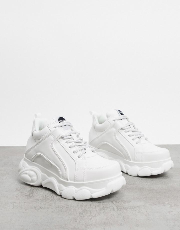 Buffalo Corin Low Platform Sneakers In White